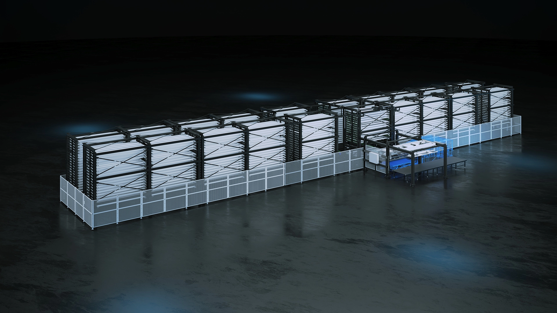 Representación del sistema de automatización Eagle Stacker